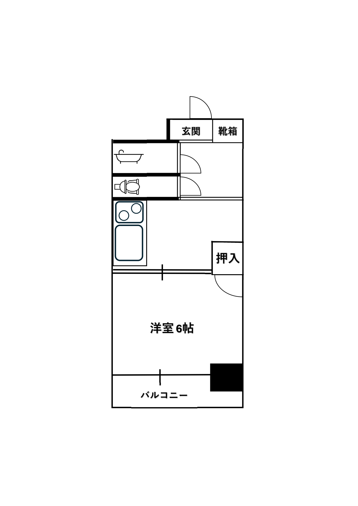 コーポ松永間取り図